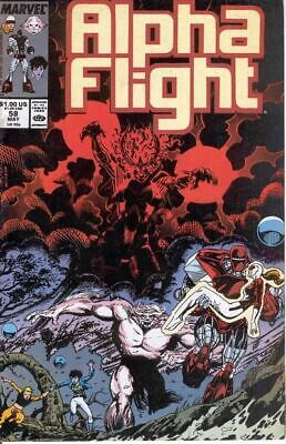 Marvel Comics Alpha Flight Vol 1 #58 1988 7.0 FN/VF