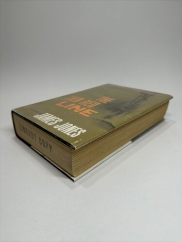 James Jones The Thin Red Line 1962 HCDJ First Edition 3rd Printing ExLib VG+