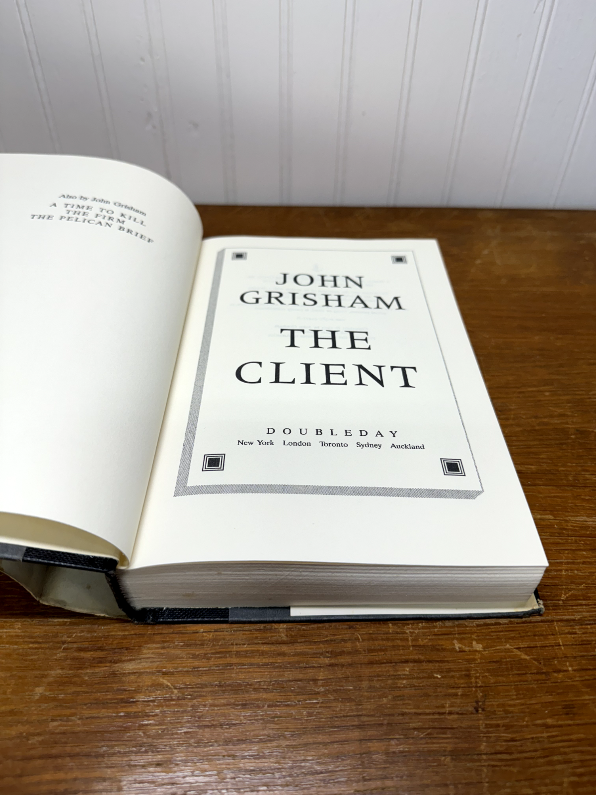 John Grisham The Client 1993 HCDJ First Ed. BCE G/VG