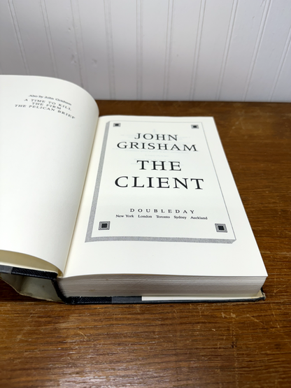 John Grisham The Client 1993 HCDJ First Ed. BCE G/VG