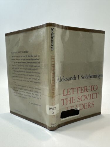 Letter to the Soviet Leaders by Solzhenitsyn, Aleksandr Isaevich
