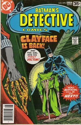 DC Comics Detective Comics Vol 1 #478A 1978 5.0 VG/FN 🔑