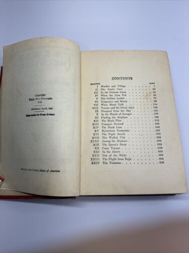 Vintage TARZAN the UNTAMED Edgar Rice Burroughs Grosset & Dunlap 1920 A/G