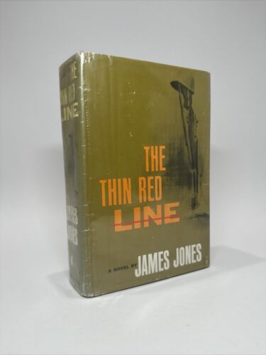 James Jones The Thin Red Line 1962 HCDJ First Edition 3rd Printing ExLib VG+