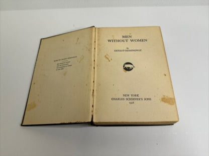 Ernest Hemingway Men Without Women 1928 HC First Edition 3rd Issue G+