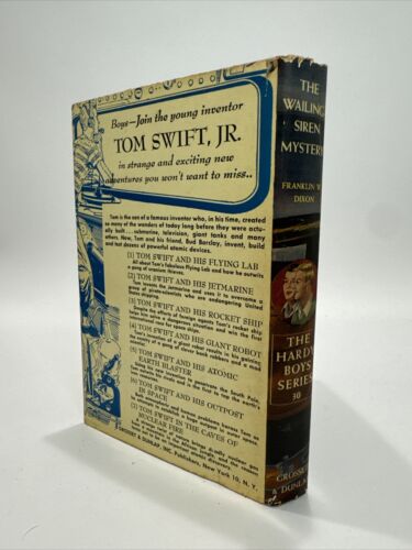 Franklin W. Dixon Hardy Boys, The Wailing Siren Mystery DJ/HC 1951