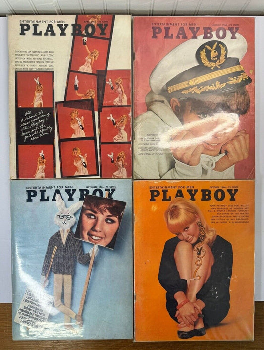 Playboy Magazine, 1966 - Pick Your Issue, Actual Item Photos - G/VG+