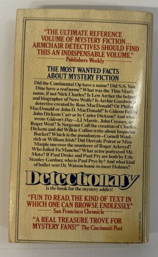 Detectionary - Penzler, Steinbrenner, Lachman, Roseman