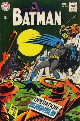 DC Comics Batman Vol 1 #204 1968 5.0 VG/FN