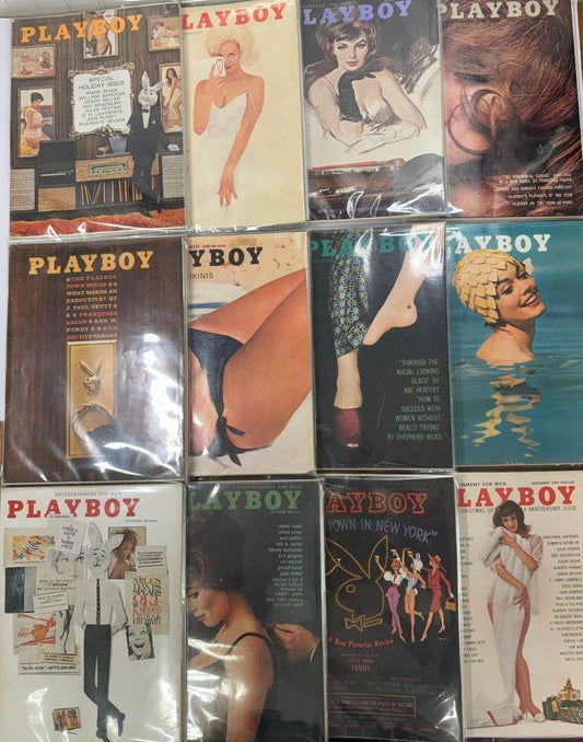 Playboy Magazine, 1962 - Pick Your Issue, Actual Item Photos - G/VG/F