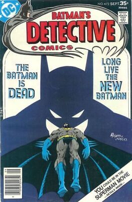DC Comics Detective Comics Vol 1 #472 1977 5.0 VG/FN