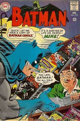 DC Comics Batman Vol 1 #199 1968 4.0 VG