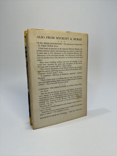August Derleth The Memoirs of Solar Pons 1951 HCDJ First Edition VG+
