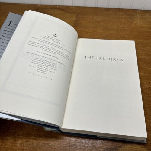 John Grisham The Brethren HCDJ Crime Thriller First Edition 1st Print VG/F