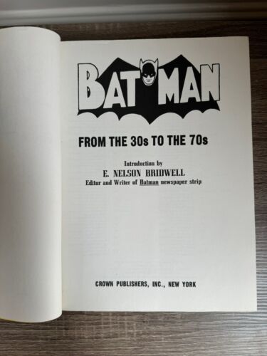 Batman with Robin the Boy Wonder 1971 HCDJ First Edition 1975 4th Printing F/VG