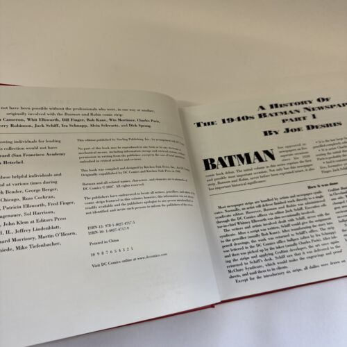 Batman: the Dailies (Sterling Publishing Co., Inc. April 2007)