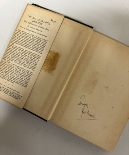 SIGNED August Derleth In RE: Sherlock Holmes 1945 HCDJ First Edition VG