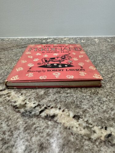 SIGNED Munro Leaf The Story of Ferdinand 1936 HCDJ First Edition 1938 Printing