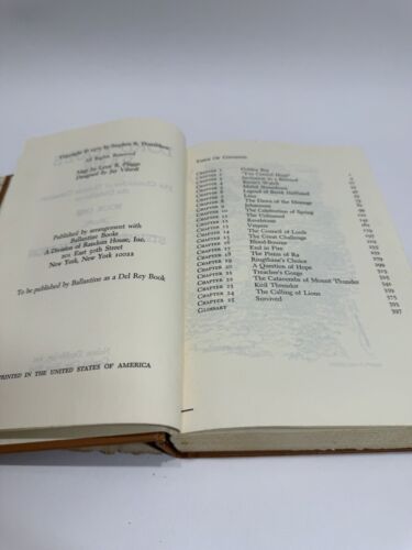 Lord Foul's Bane First Edition 1977 BCE by Stephen R. Donaldson HCDJ