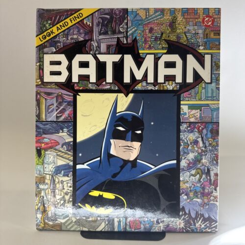 Vintage 1996 Look and Find BATMAN Book DC Comics Superhero HC VG First Edition