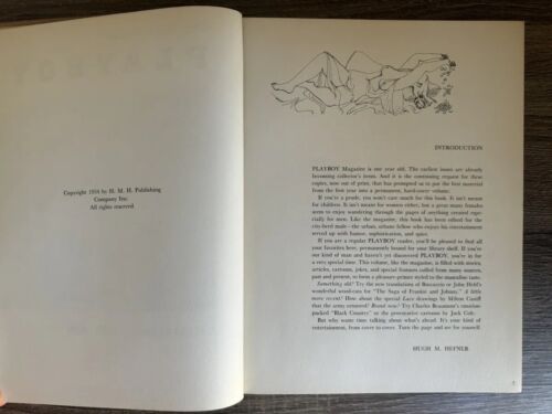 The Best from Playboy 1954 Vintage HCDJ Collectible Book Hugh Hefner VG