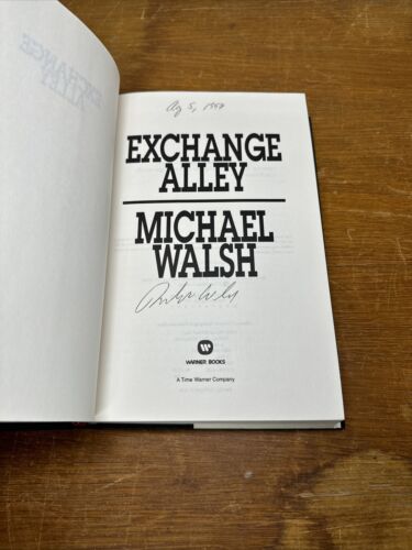 SIGNED Michael Walsh Exchange Alley 1997 HCDJ First Edition VF