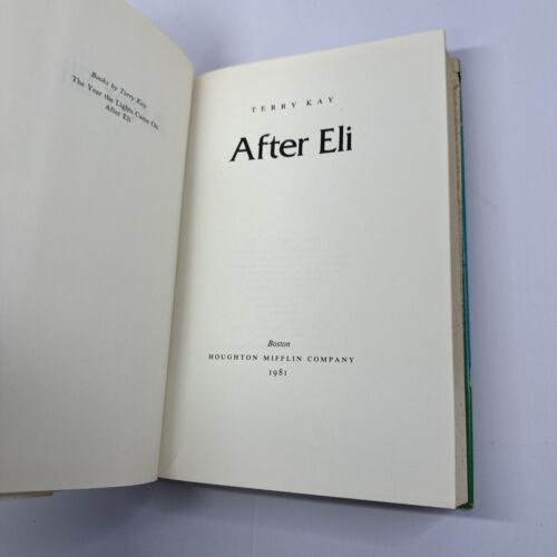 Terry KAY, After Eli, 1st Edition 1981, Very good
