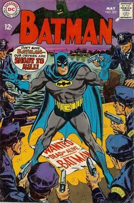 DC Comics Batman Vol 1 #201 1968 5.0 VG/FN
