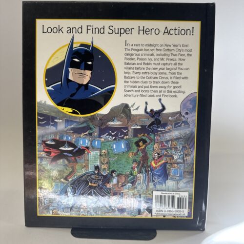 Vintage 1996 Look and Find BATMAN Book DC Comics Superhero HC VG First Edition