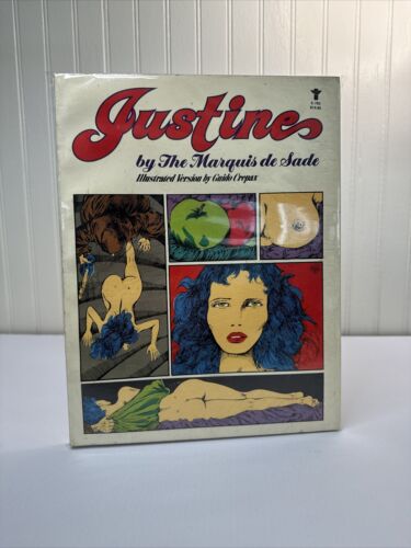Justine By The Marquis De Sade, Illustrated Guido Crepax Paperback 1981 VG+