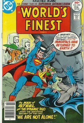 DC Comics World's Finest Comics #243 1977 5.0 VG/FN