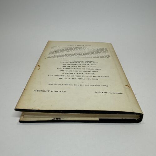 August Derleth Mr. Fairlie’s Final Journey 1968 HCDJ First Edition VG/VG