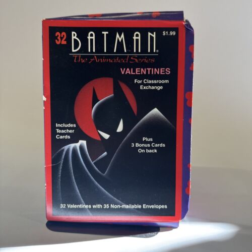 1992 Batman The Animated Series Valentines Cards