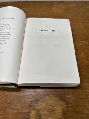A Perfect Spy by John LeCarré - First Edition First Printing HCDJ G/VG Ex-Lib