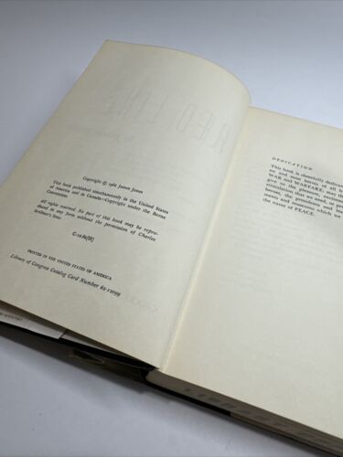James Jones The Thin Red Line 1962 HCDJ First Edition 3rd Printing ExLib VG+