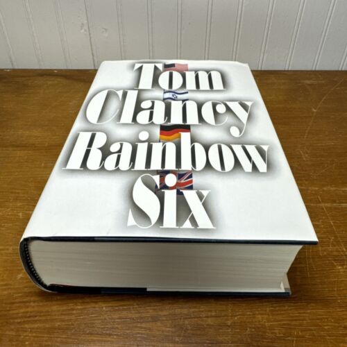 Tom Clancy, Rainbow Six 1998 HCDJ First Edition 1st Printing 1998 F/VF