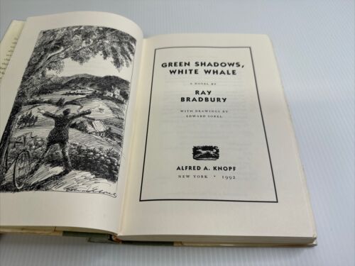 Green Shadows, White Whale by Ray Bradbury 1992 HCDJ Stated First Edition Ex-Lib