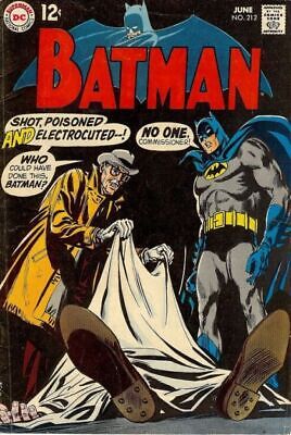 DC Comics Batman Vol 1 #212 1969 5.0 VG/FN