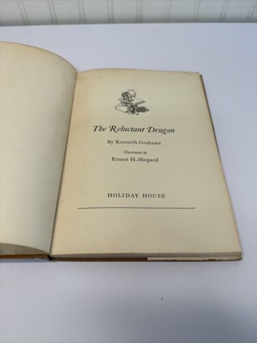 Kenneth Grahame The Reluctant Dragon 1938 HCDJ First Edition 1st Printing VG