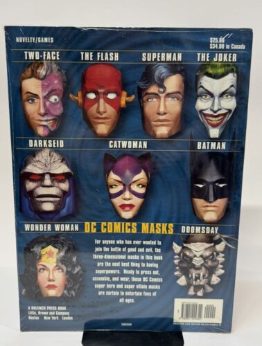 DC Comics Masks Nine Masks of DC Comics Heroes & Villians to Assemble & Wear