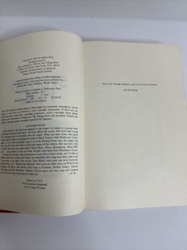 Stephen King Christine 1983 HCDJ First Edition 1st Printing VG+