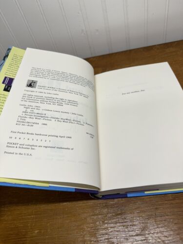 SIGNED John Leslie Night and Day 1995 HCDJ First Edition 1st Printing VG/F