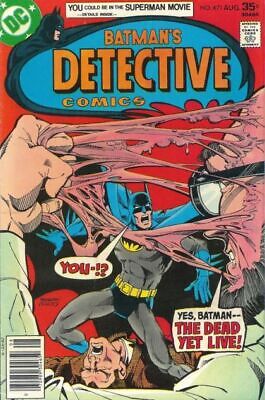 DC Comics Detective Comics Vol 1 #471 1977 5.0 VG/FN
